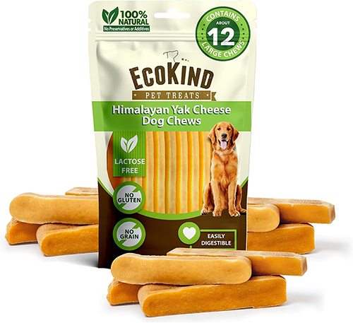 A package of dog chews