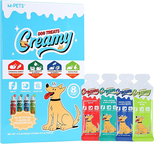 A bag of dog and puppy training treats